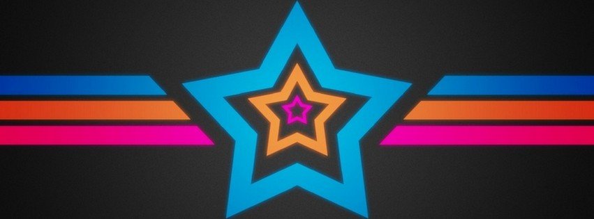 Abstract Blue Star {Colorful & Abstract Facebook Timeline Cover Picture, Colorful & Abstract Facebook Timeline image free, Colorful & Abstract Facebook Timeline Banner}