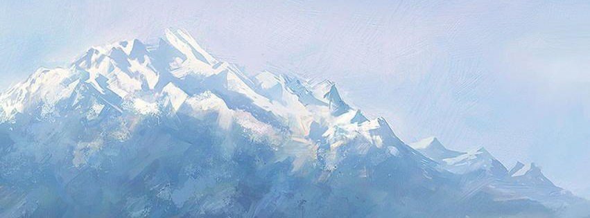 Snowy Mountains Painting {Other Facebook Timeline Cover Picture, Other Facebook Timeline image free, Other Facebook Timeline Banner}