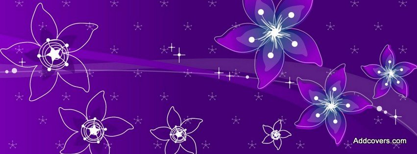 Purple Floral Design {Colorful & Abstract Facebook Timeline Cover Picture, Colorful & Abstract Facebook Timeline image free, Colorful & Abstract Facebook Timeline Banner}