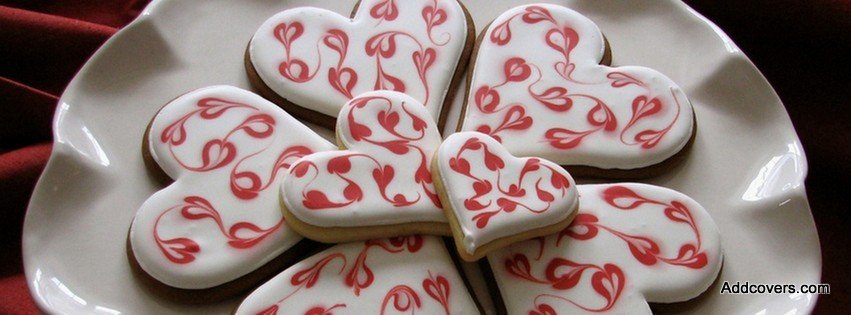 Heart Shaped Cookies {Food & Candy Facebook Timeline Cover Picture, Food & Candy Facebook Timeline image free, Food & Candy Facebook Timeline Banner}