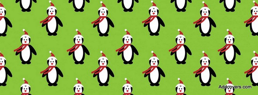 Christmas Penguins {Holidays Facebook Timeline Cover Picture, Holidays Facebook Timeline image free, Holidays Facebook Timeline Banner}