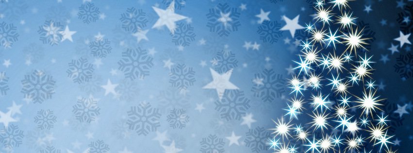 Sparkling Christmas Tree {Holidays Facebook Timeline Cover Picture, Holidays Facebook Timeline image free, Holidays Facebook Timeline Banner}