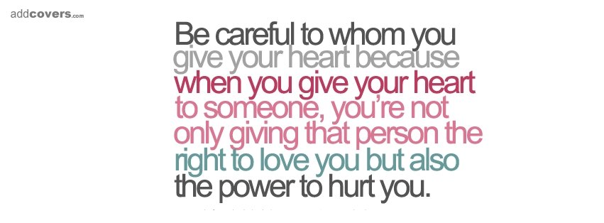 Be careful to... Facebook Covers