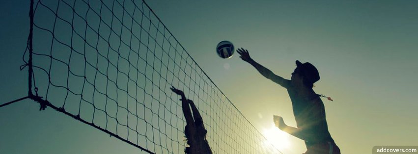 Playing Volleyball Facebook Covers