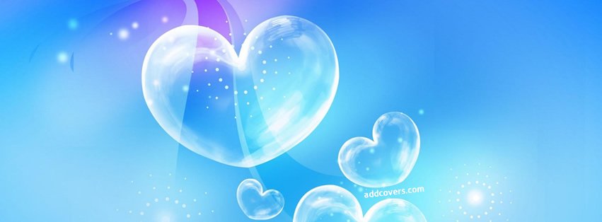 Crystal Clear Hearts Facebook Covers