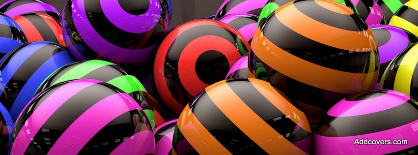 Striped Balls {Colorful & Abstract Facebook Timeline Cover Picture, Colorful & Abstract Facebook Timeline image free, Colorful & Abstract Facebook Timeline Banner}