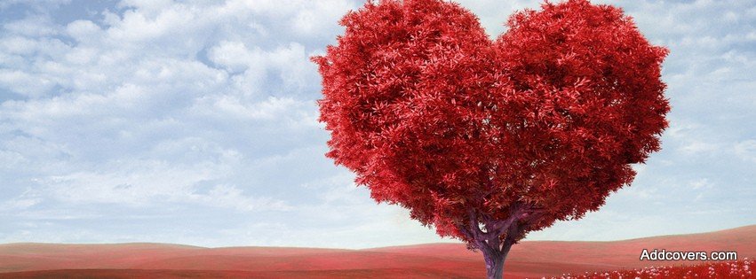 Heart-Shaped Red Tree {Love Facebook Timeline Cover Picture, Love Facebook Timeline image free, Love Facebook Timeline Banner}