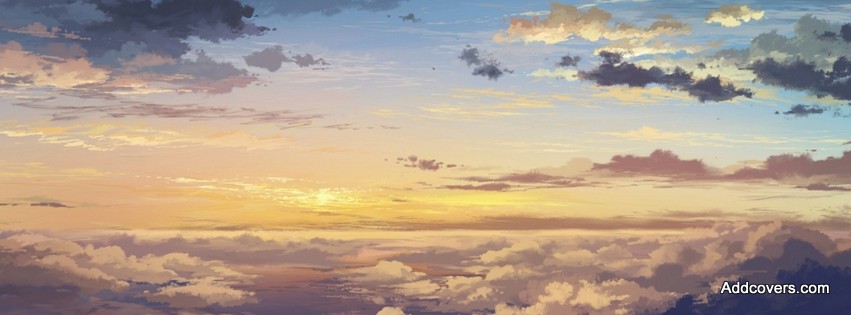 Sunset Clouds Painting {Scenic & Nature Facebook Timeline Cover Picture, Scenic & Nature Facebook Timeline image free, Scenic & Nature Facebook Timeline Banner}