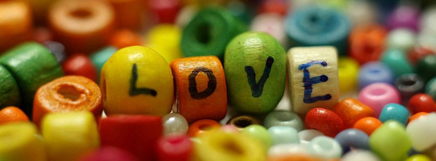 Colorful Love Beads {Colorful & Abstract Facebook Timeline Cover Picture, Colorful & Abstract Facebook Timeline image free, Colorful & Abstract Facebook Timeline Banner}