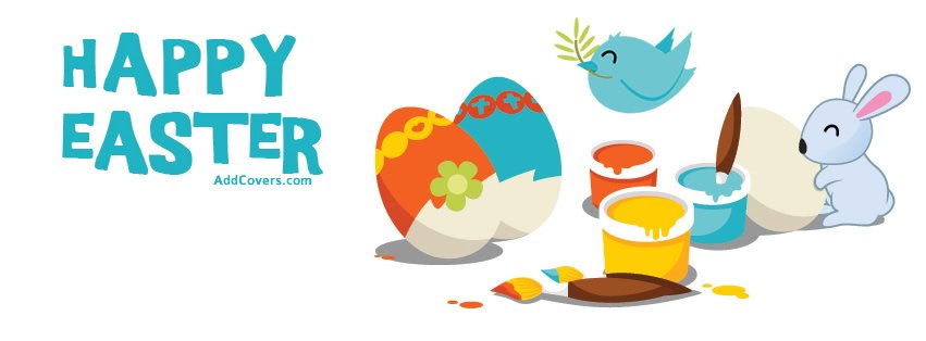 Cute Happy Easter Facebook Covers