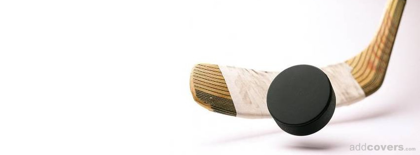 Hockey Stick and a Puck Facebook Covers