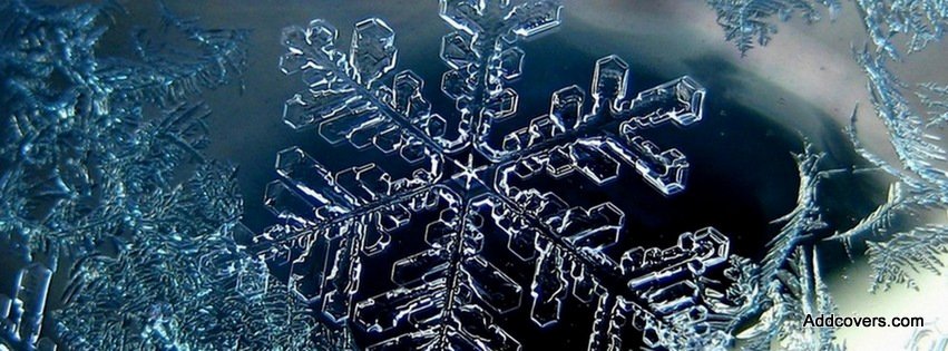 Ice Snowflake {Scenic & Nature Facebook Timeline Cover Picture, Scenic & Nature Facebook Timeline image free, Scenic & Nature Facebook Timeline Banner}