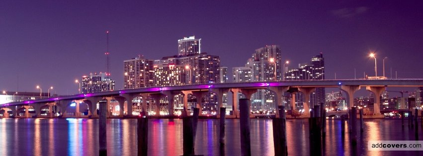 Miami skyline Facebook Covers