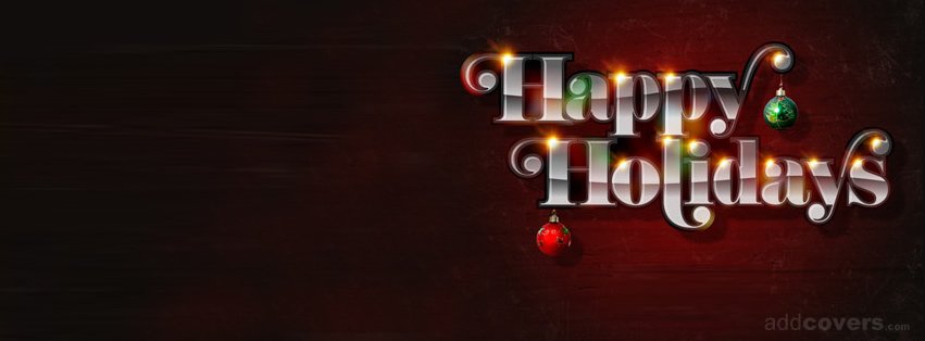 Happy Holidays Facebook Covers