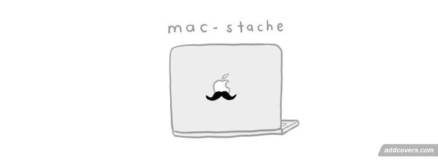 mac-stache Facebook Covers