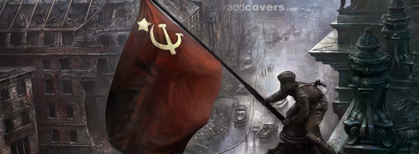 Soviet Flag Red Facebook Covers