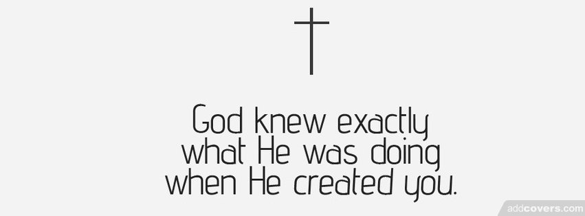 God created y ou Facebook Covers