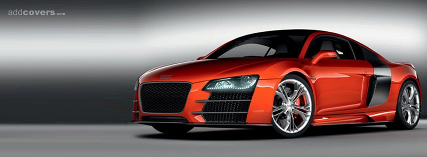 Red Audi R8 Facebook Covers