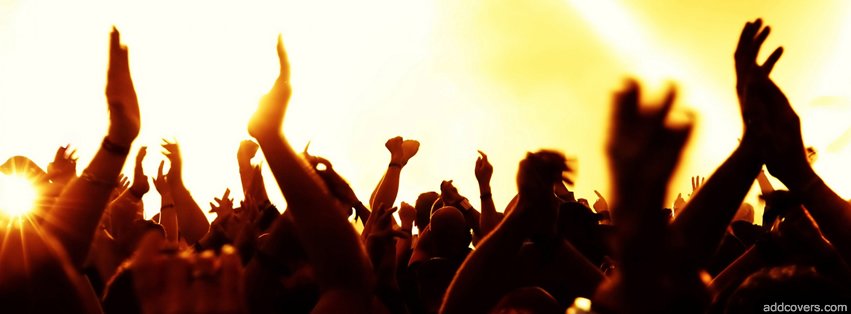 Concert Hands in the hair Facebook Covers