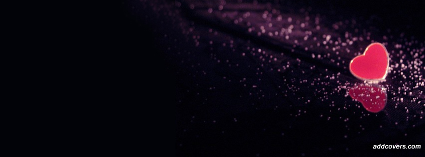 Glitter Heart Facebook Covers