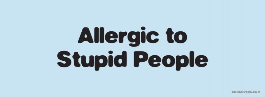 Allergic to people Facebook Covers