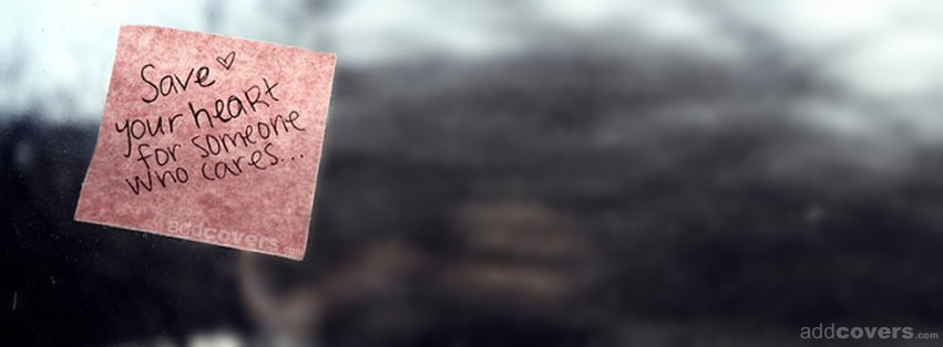 Save your heart Facebook Covers