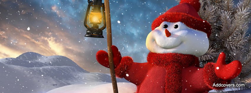 Christmas Snowman {Holidays Facebook Timeline Cover Picture, Holidays Facebook Timeline image free, Holidays Facebook Timeline Banner}