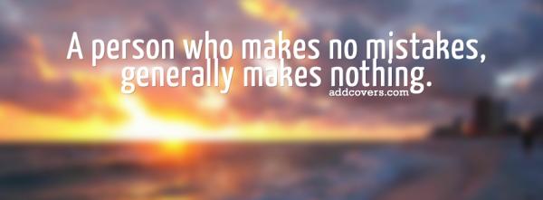 Person who makes no mistakes