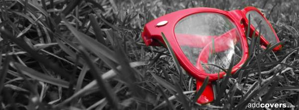 Red Glasses Facebook Covers