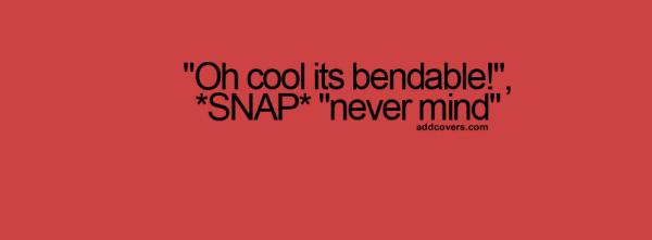 It's bendable