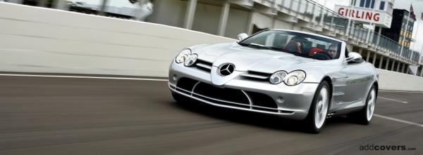 Silver Mercedes SLR