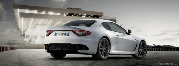 White Maserati Back
