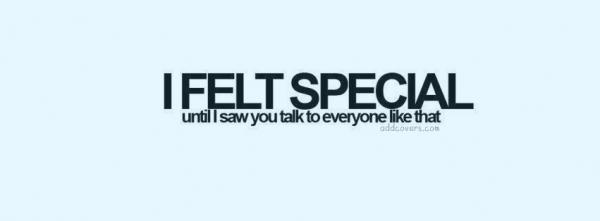I felt special