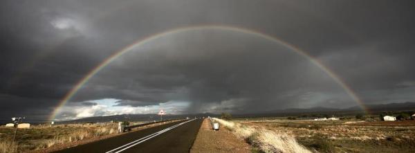 Rainbow over the Road