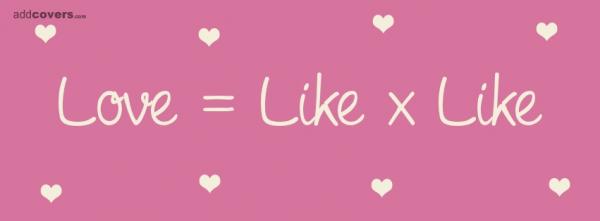love = like  x like