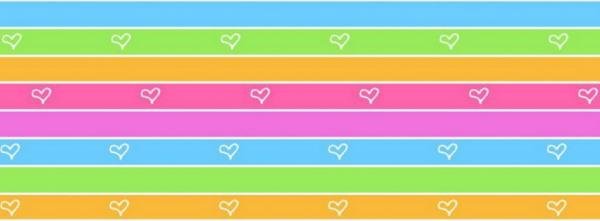 Colorful Stripes and Little Hearts