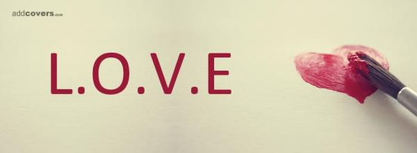 LOVE painted heart