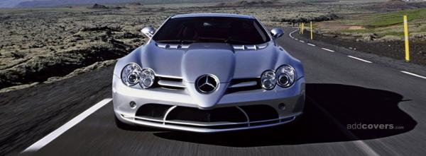 Silver Mercedes SLR