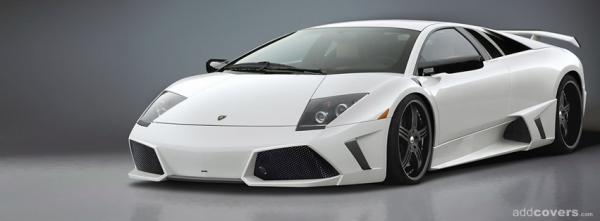 White Lamborghini Murcielago