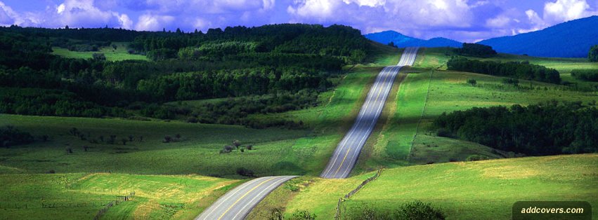 Wavy Road Facebook Covers