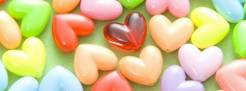 Colorful Heart Shaped Beads {Colorful & Abstract Facebook Timeline Cover Picture, Colorful & Abstract Facebook Timeline image free, Colorful & Abstract Facebook Timeline Banner}