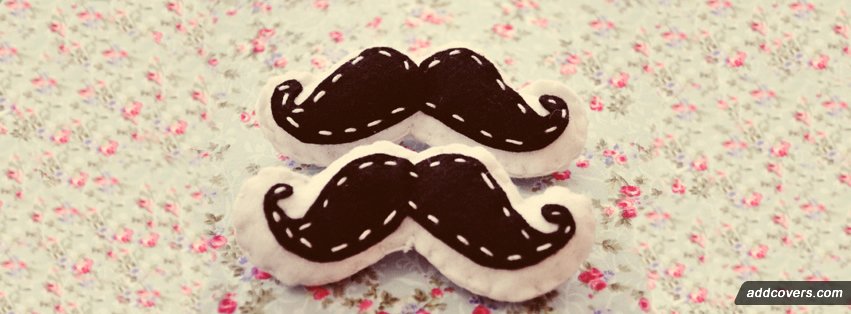 Mustache Pillow Facebook Covers