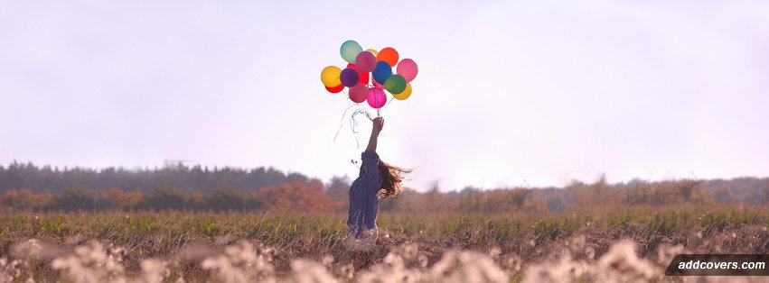 Balloon Girl Facebook Covers