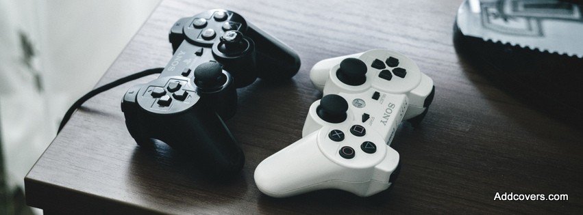 Black & White PS3 Controllers {Electronic & DJs Facebook Timeline Cover Picture, Electronic & DJs Facebook Timeline image free, Electronic & DJs Facebook Timeline Banner}