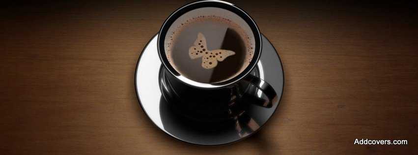 Butterfly Coffee Design {Food & Candy Facebook Timeline Cover Picture, Food & Candy Facebook Timeline image free, Food & Candy Facebook Timeline Banner}