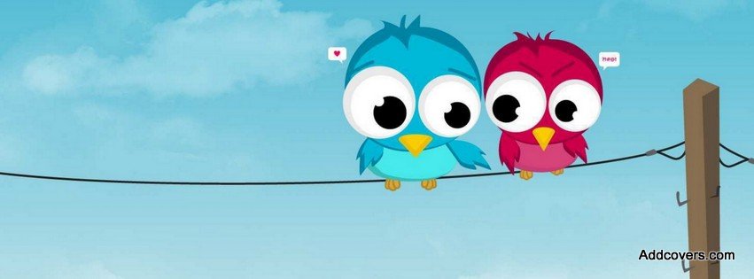 Love Birds {Cartoons Facebook Timeline Cover Picture, Cartoons Facebook Timeline image free, Cartoons Facebook Timeline Banner}