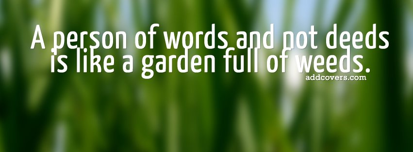 Person of words and not deeds {Others Facebook Timeline Cover Picture, Others Facebook Timeline image free, Others Facebook Timeline Banner}