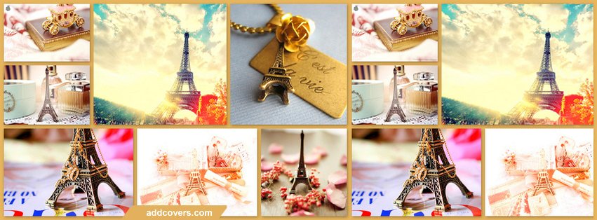 Paris Collage Facebook Covers