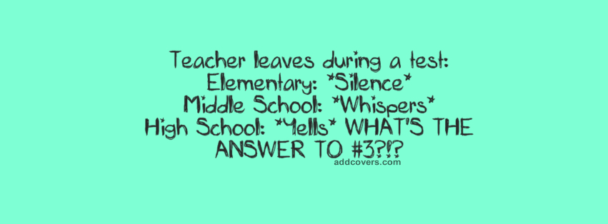 High School {Funny Quotes Facebook Timeline Cover Picture, Funny Quotes Facebook Timeline image free, Funny Quotes Facebook Timeline Banner}